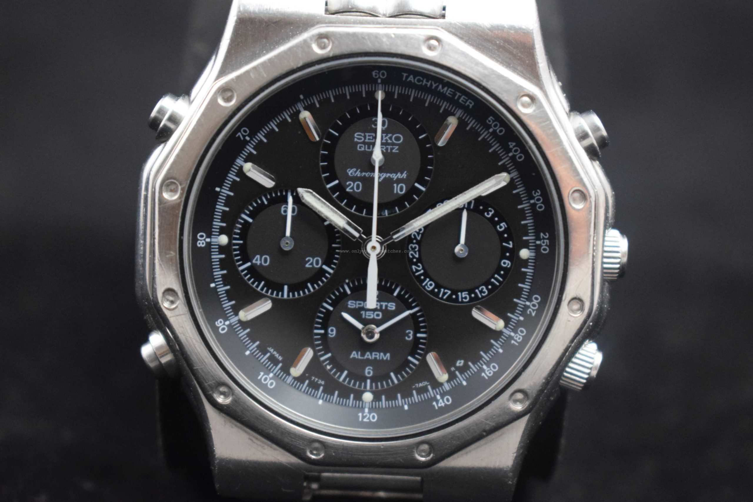 Vintage Seiko Quartz Chronograph 7T34-7A10